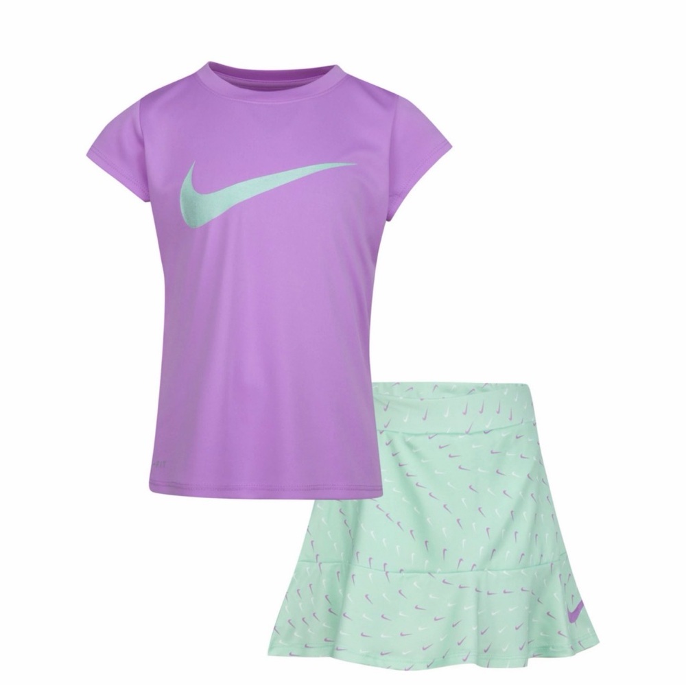 Nike Girls Essential Tee + Skort Set - Size 24M